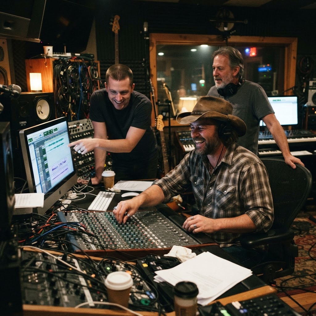 Alex Thrive in the studio