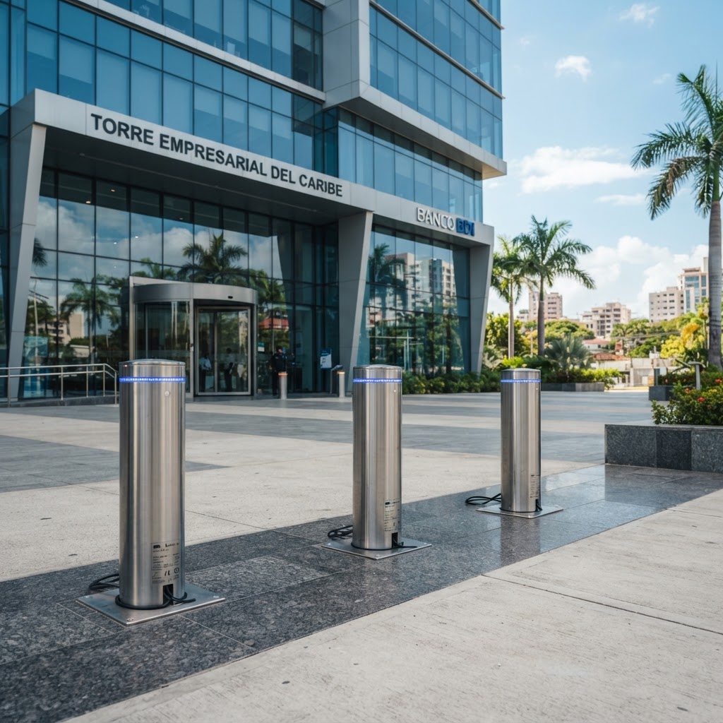 Instalación de Postes Levadizos Automáticos en Santo Domingo | BlackHouse DR