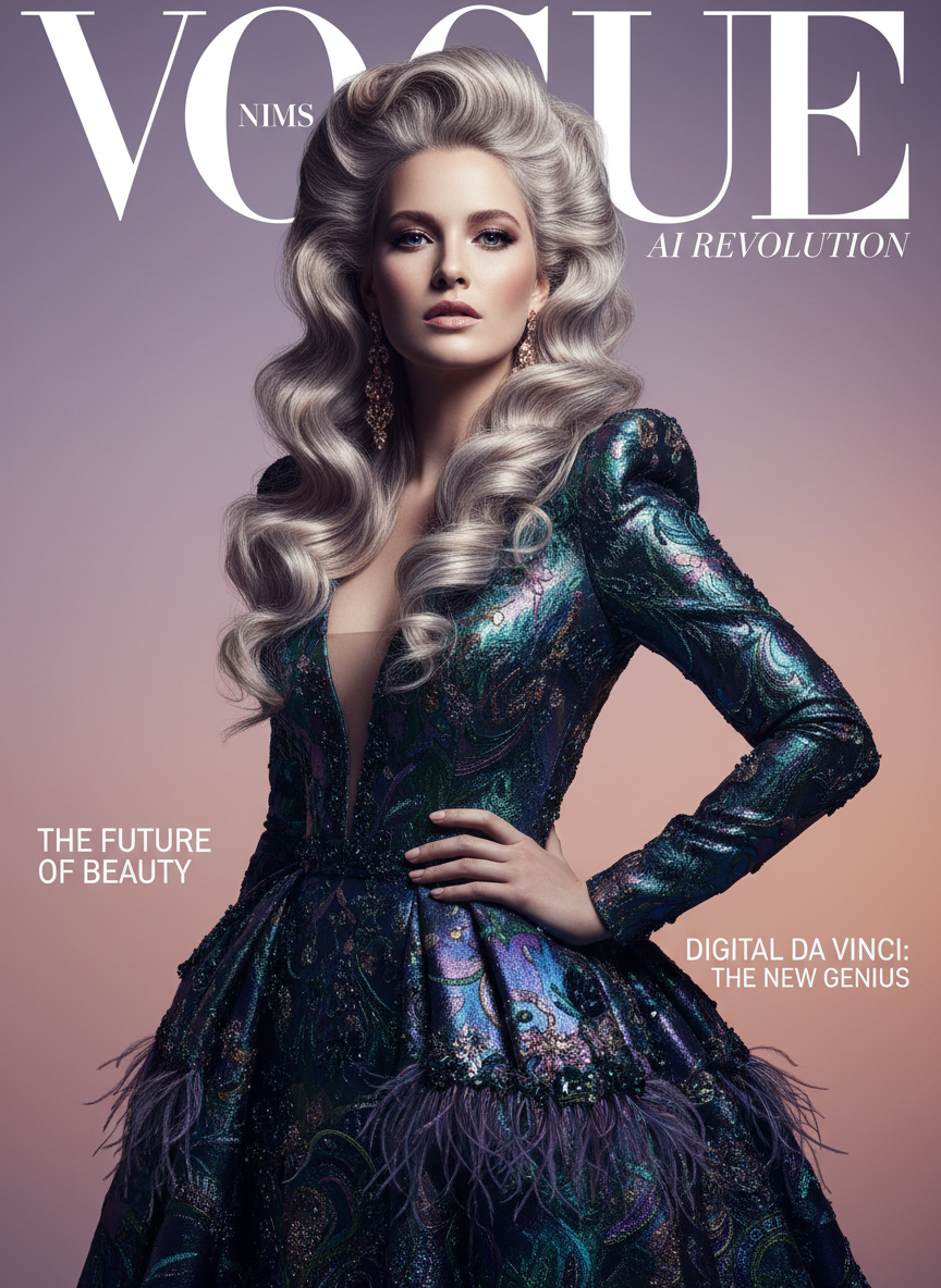 Magazine portrait style
