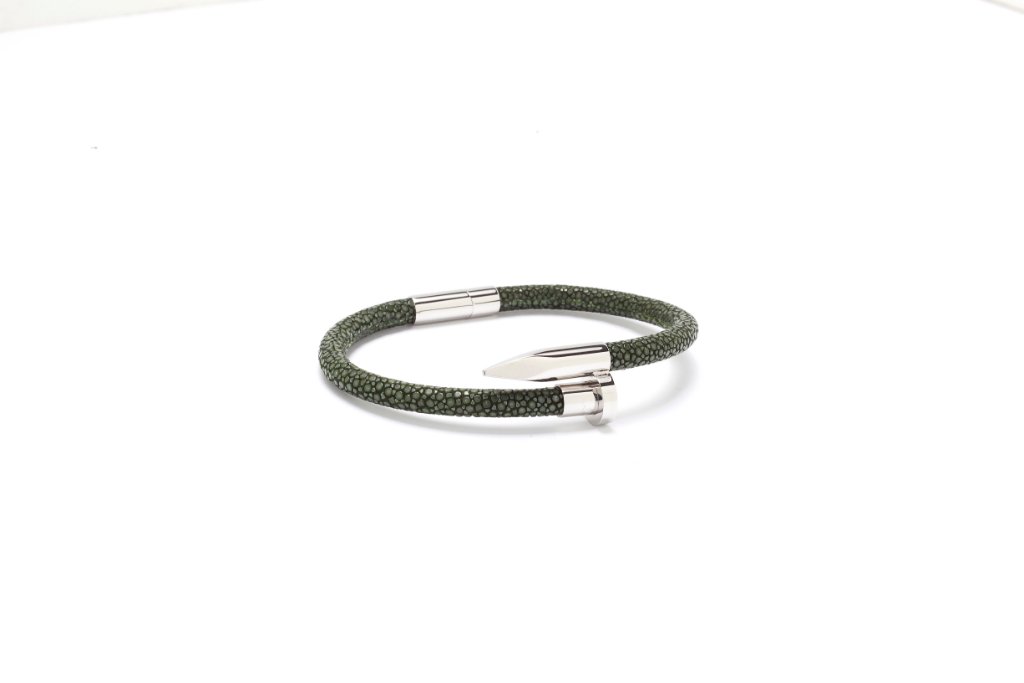 Stingray Nail Bracelet — Grey & Rose Gold