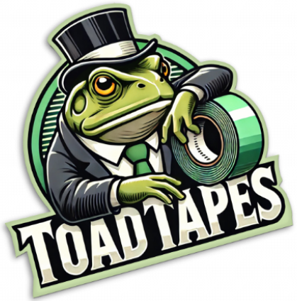 Toad Tapes logo - professional masking tape for decorators