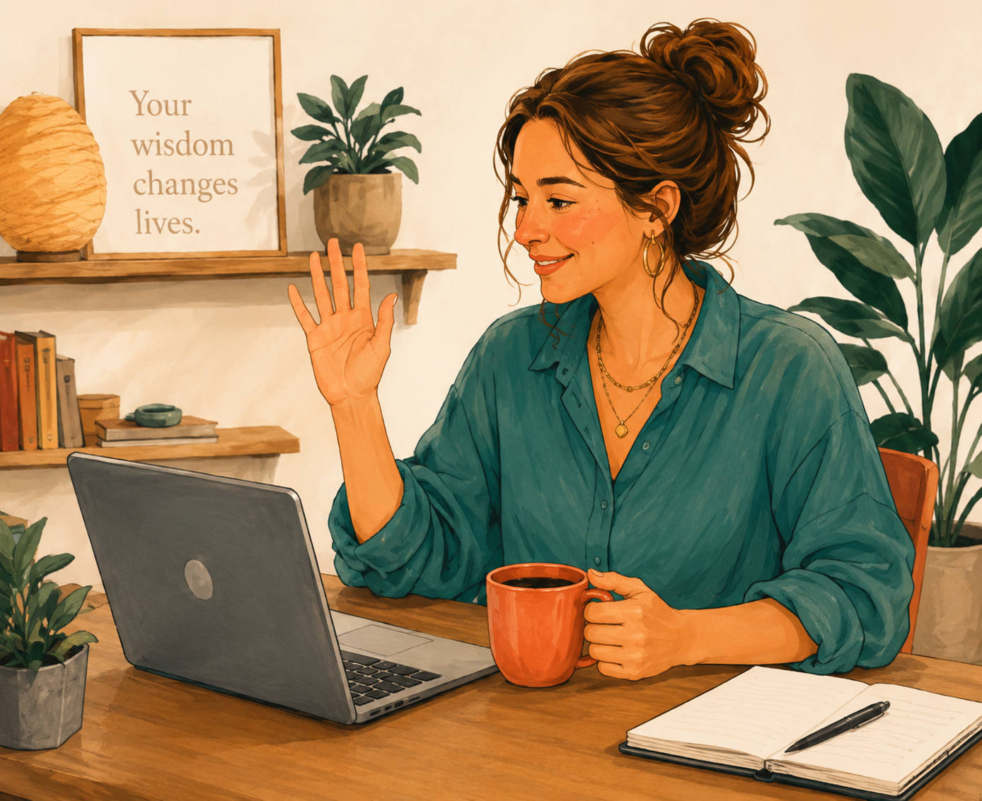 Provider working from home