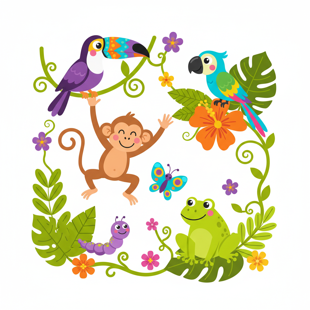 Animales de la jungla Semillitas