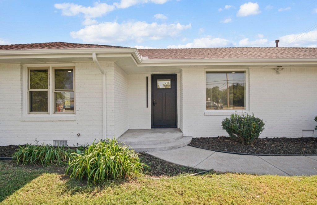 White Brick Home Exterior