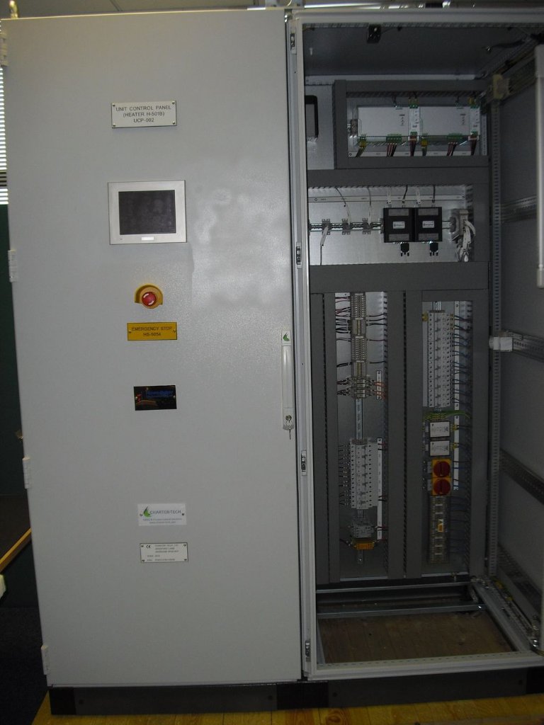 Indirect fired heater unit control panel