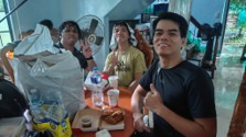 OSL MPs share a meal after planting narra seedlings