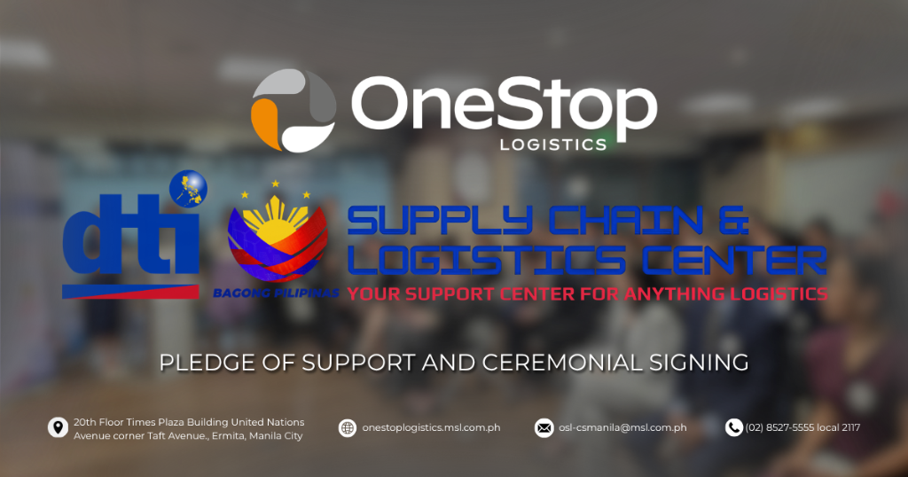 DTI Supply Chain and Logistics Center pledge signing program