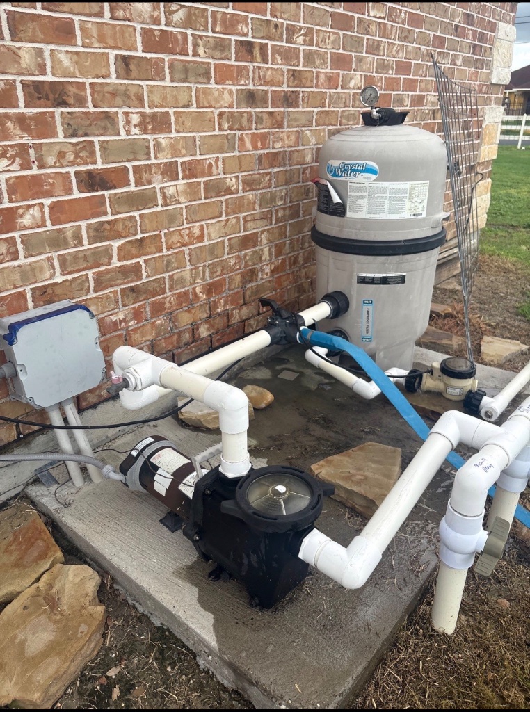 Pool Pump Install — before (photo from our sister company)