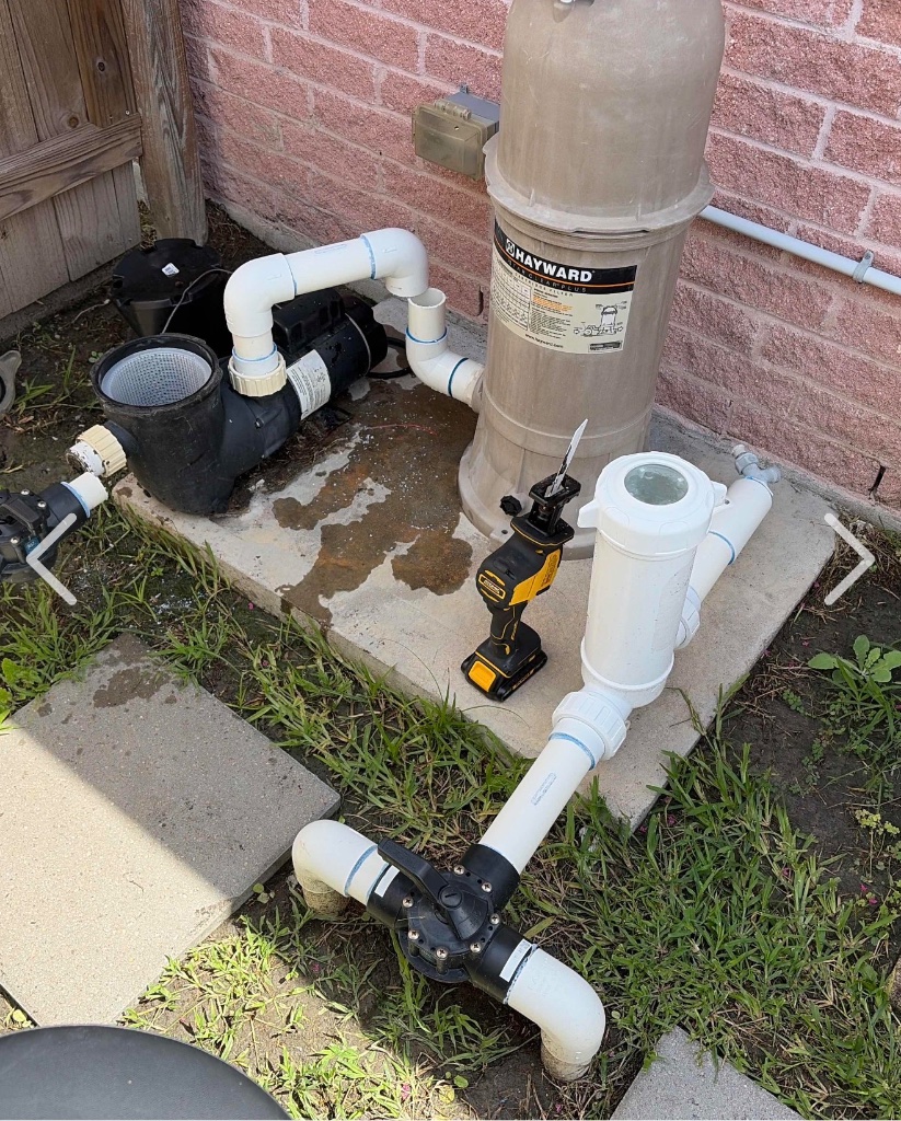Before: Pool Pump Replacement