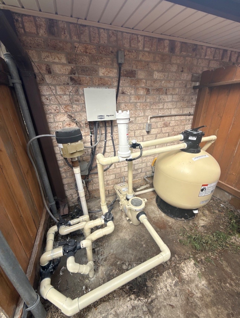 Pump & Filter Install — after the repair (photo from our sister company)