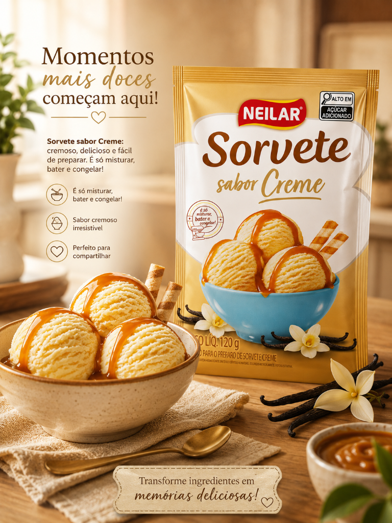 Sorvete Sabor Chocolate Neilar