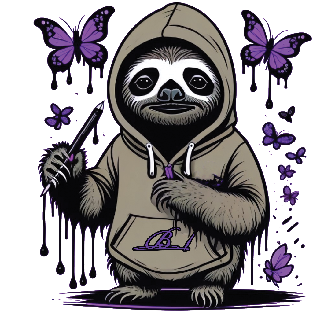 Blaquebarry Sloth Mascot