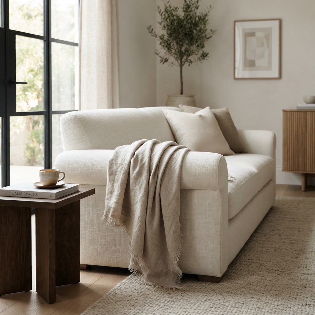 Linen Throw Blanket