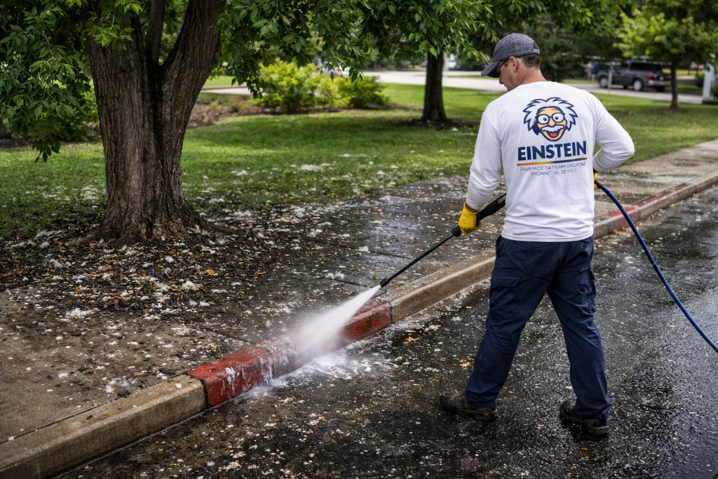 Parking Lot Curb Restoration