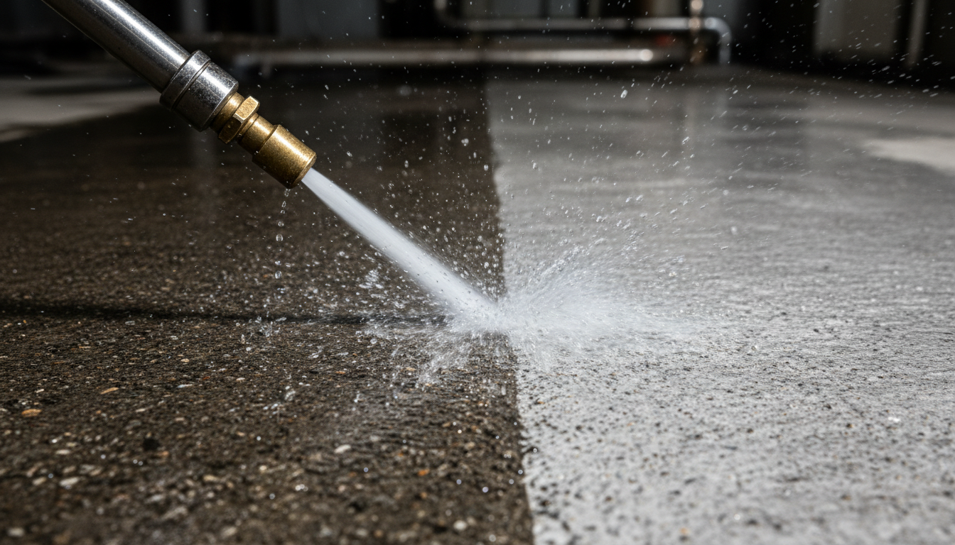 Commercial pressure washing