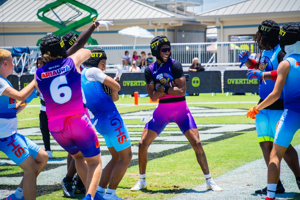 OT7 Nationals — Players celebrate on the field at Overtime