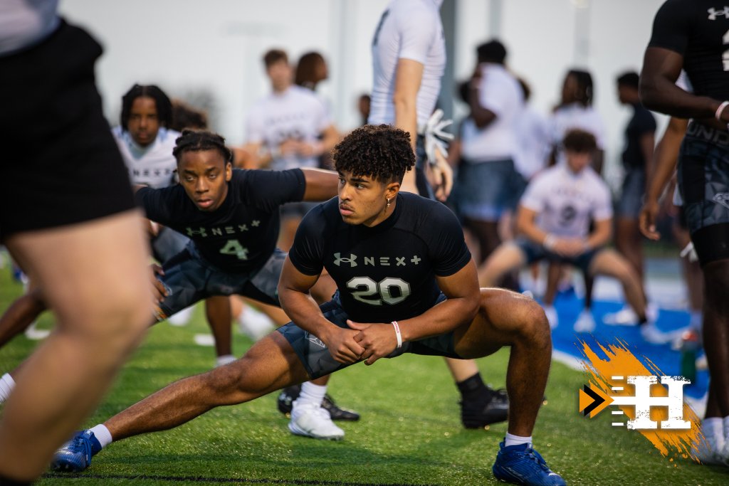IMG Academy — Under Armour Next #20 stretches at IMG camp