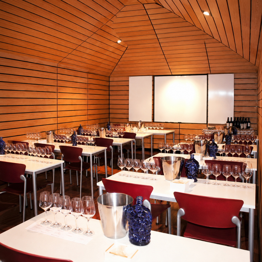 Interior del Aula Española del Vino - sala de cata premium