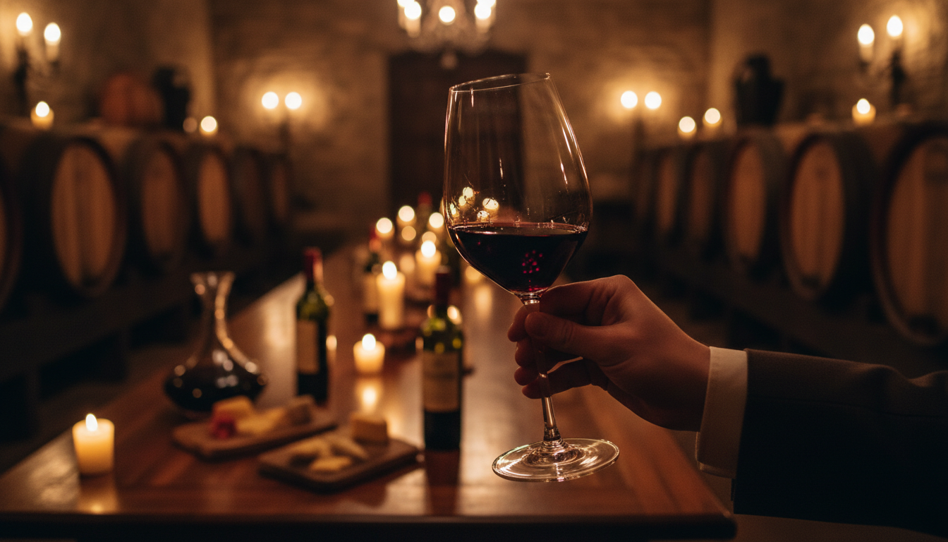 Experiencia de cata de vinos premium en bodega