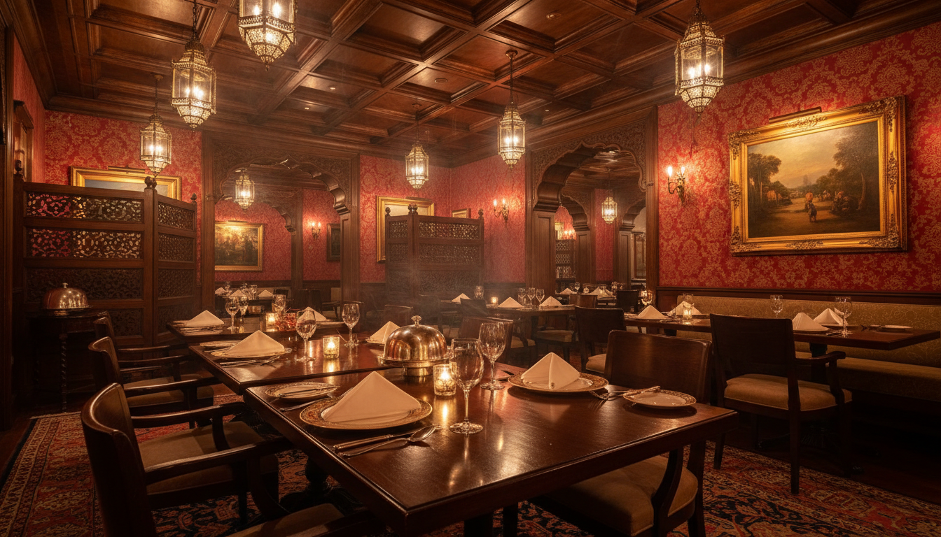 Ignite Restaurant interior with warm amber lighting