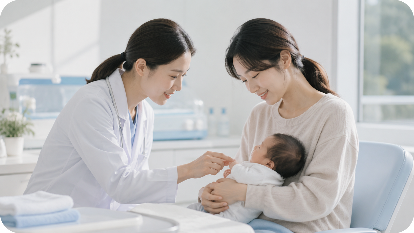 医院新生儿护理场景