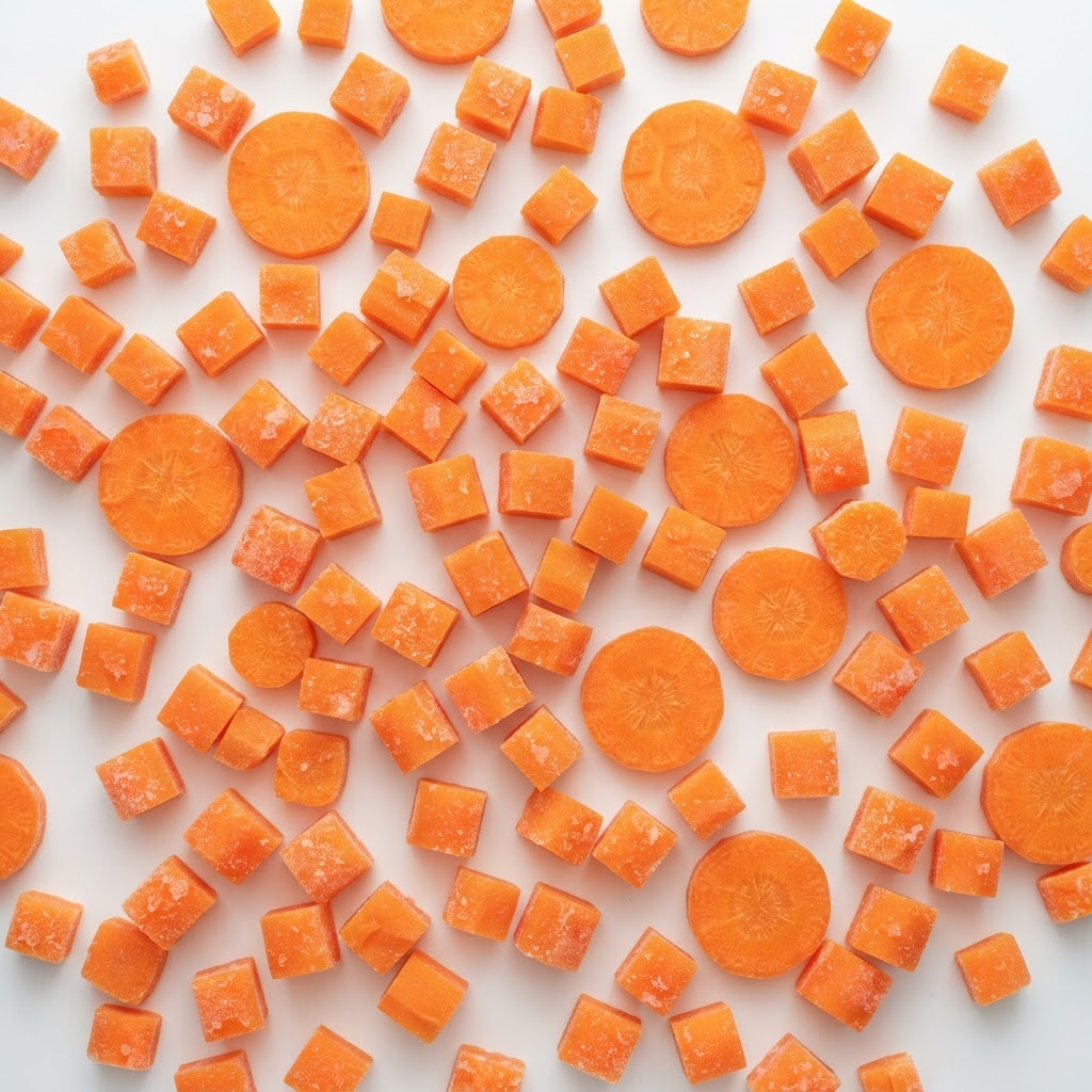 Frozen Carrot Dices and Slices
