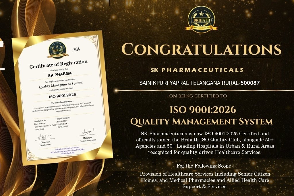 ISO 9001:2026 Certification – SK Pharmaceuticals