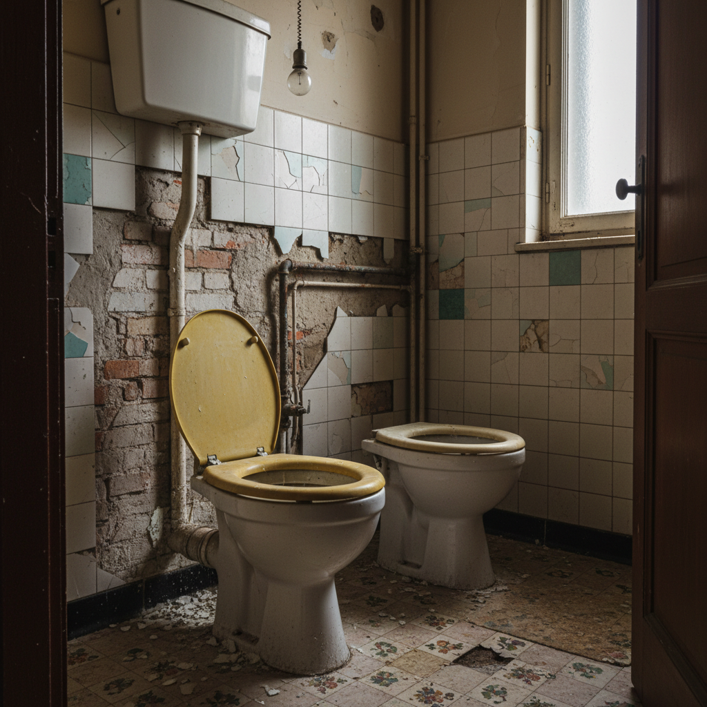 Avant rénovation — WC suspendu — Paris 9e