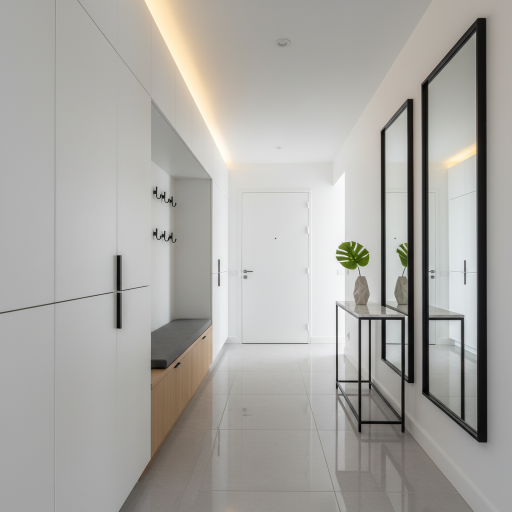 Après rénovation — Entrée & couloir — Levallois