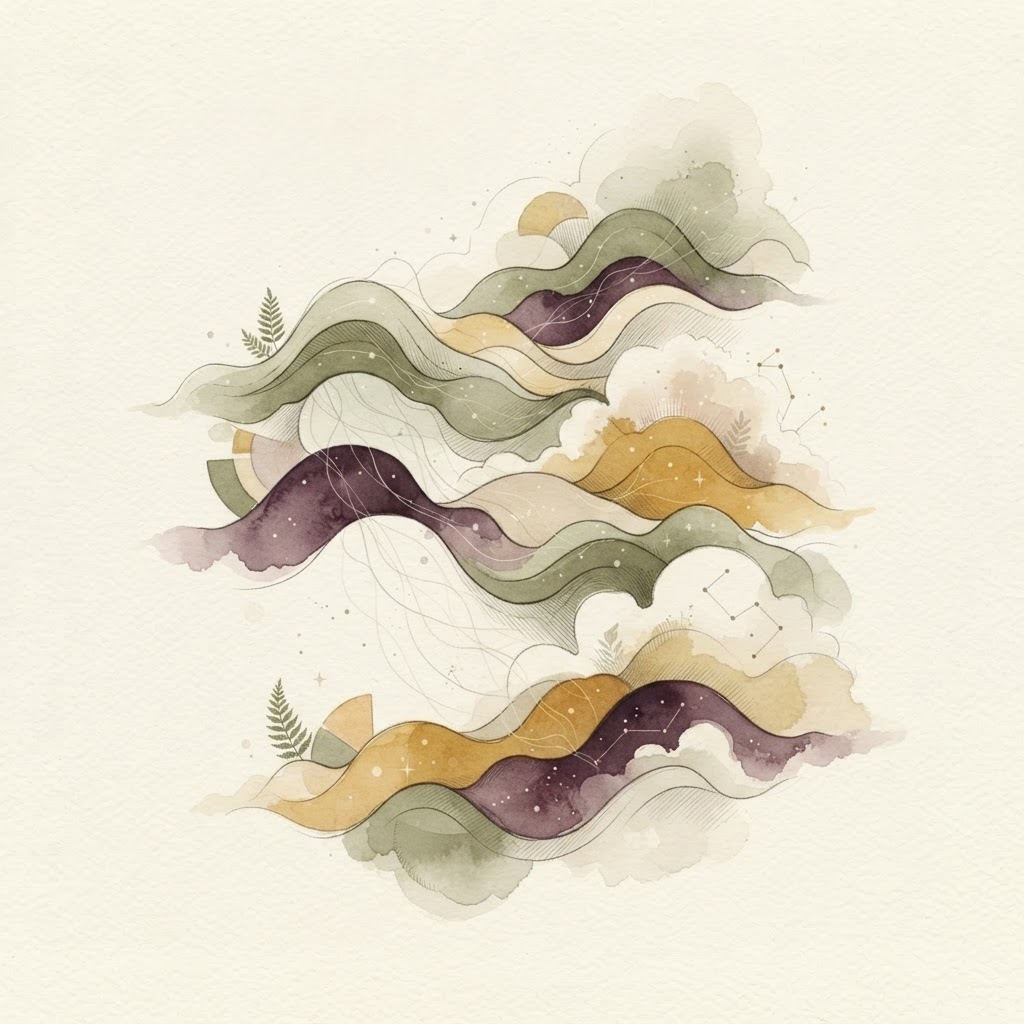 A healing response unfolding in waves and bursts