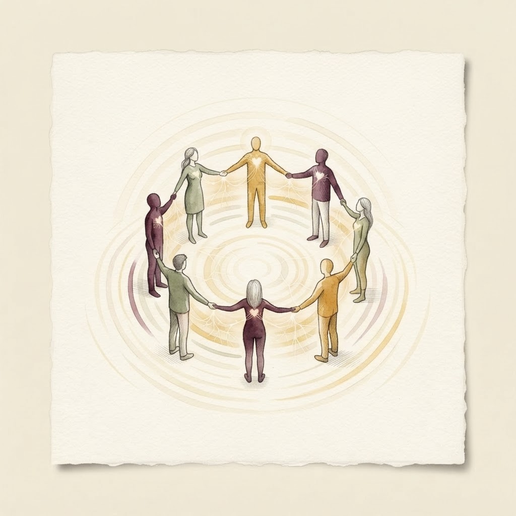 A resonant circle of joined participants