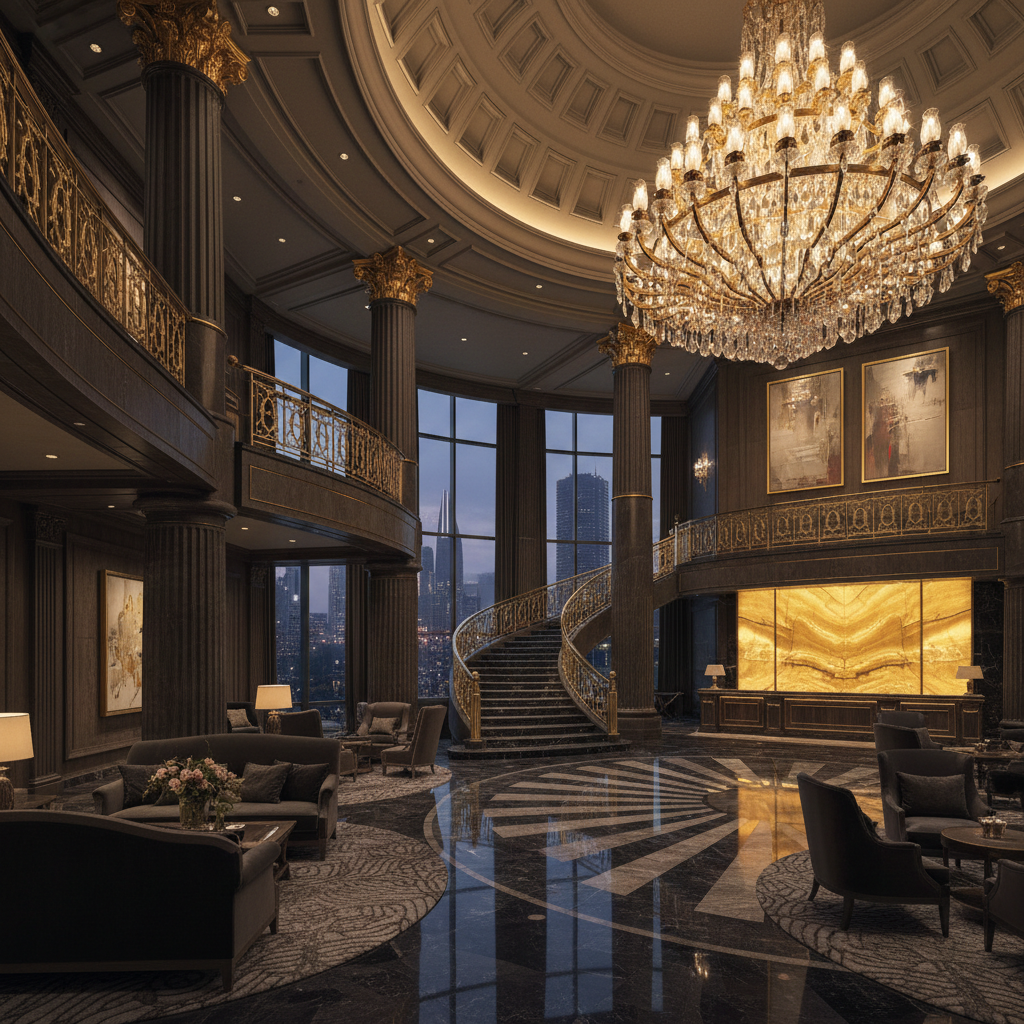 Marriott luxury lobby