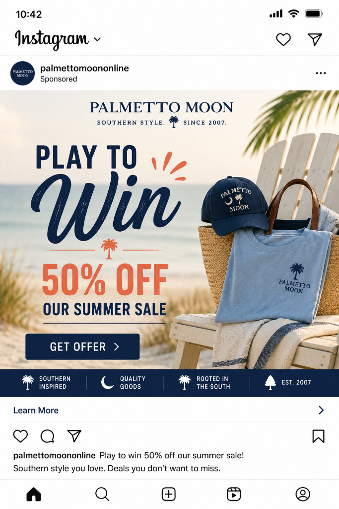 Palmetto Moon Wiply interactive marketing example