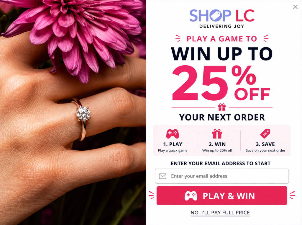 Shop LC Play to Win Pop-up