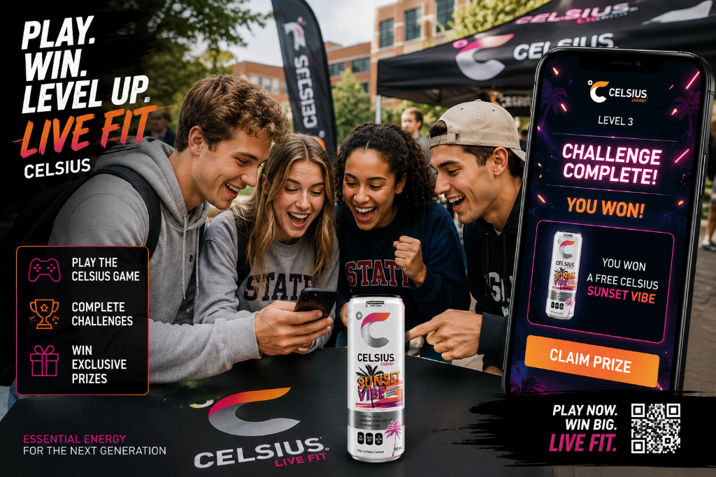 Students playing Celsius game and winning