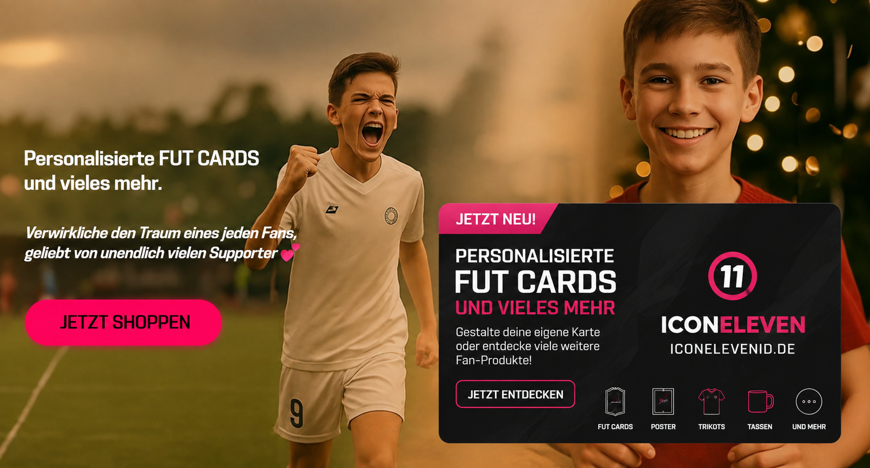 Personalisierte FUT Cards und Fanprodukte von ICONELEVEN