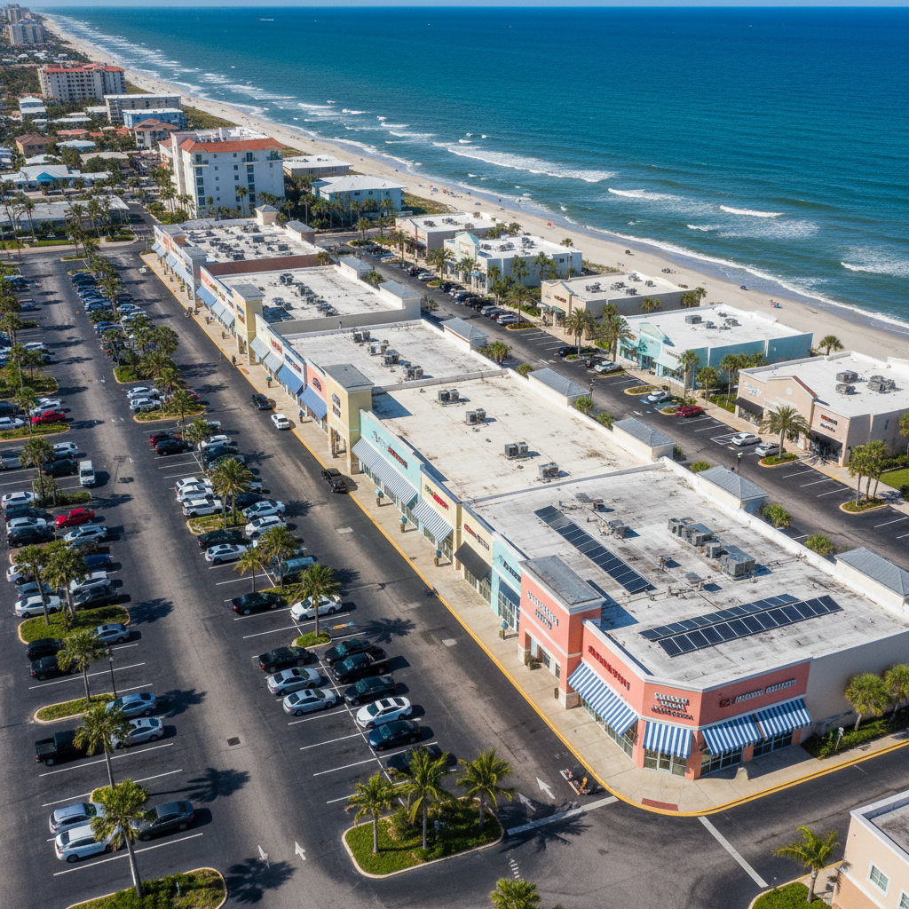 Storefront Advertising Aerial Photography