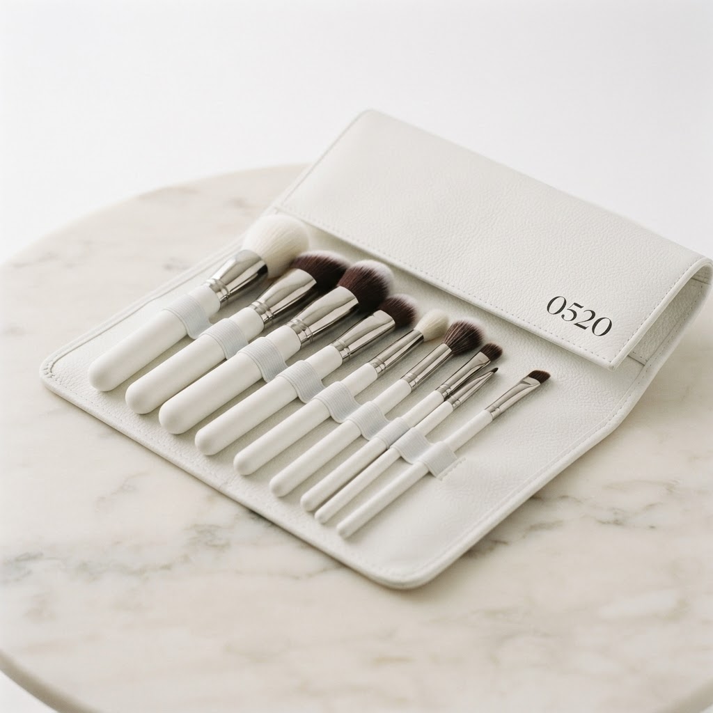 0520 9 Piece Makeup Brush Set
