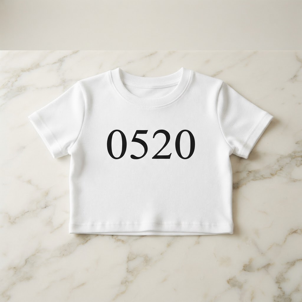 0520 White Baby Tee