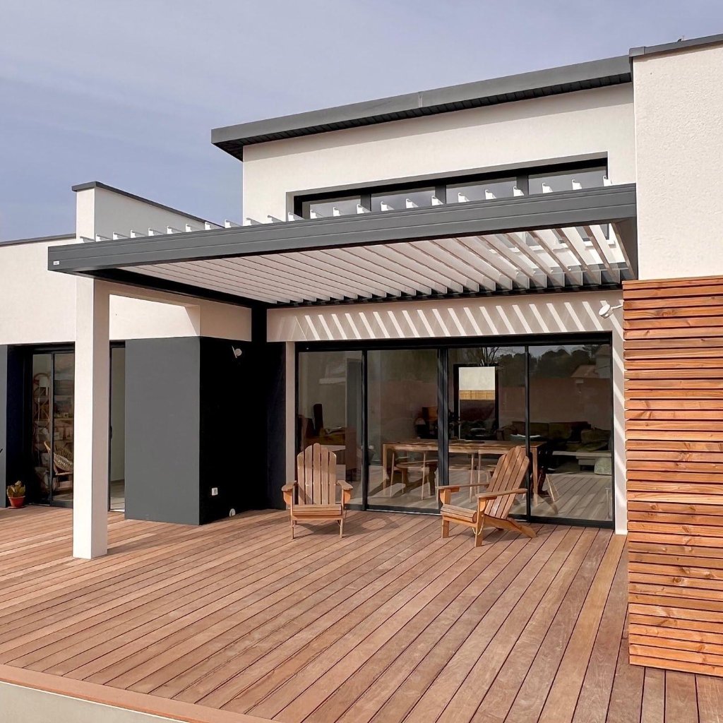 Pergola bioclimatique – Terrasse en bois