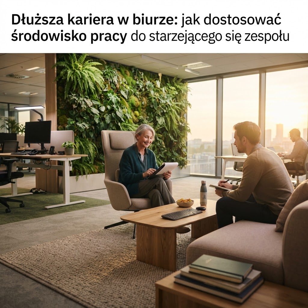 Dłuższa kariera w biurze: jak dostosować środowisko pracy do starzejącego się zespołu?