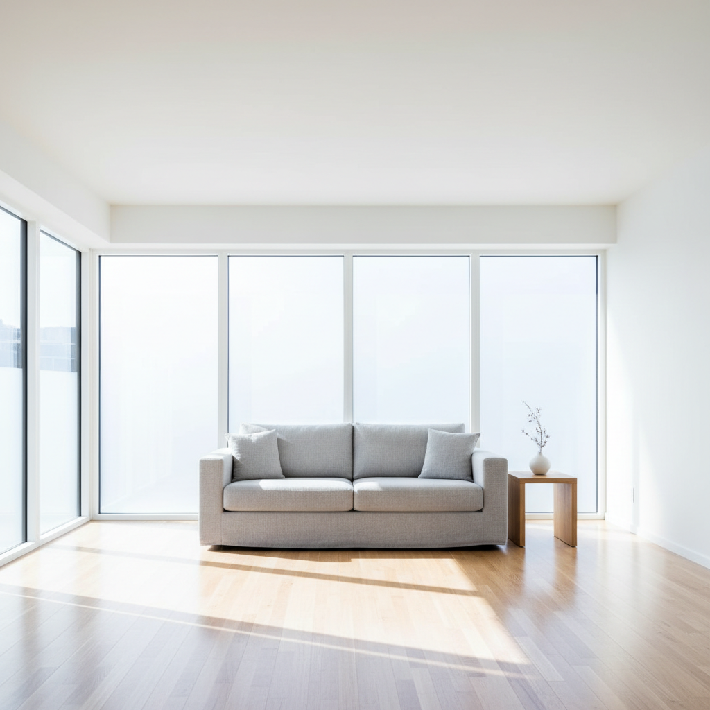 Pristine clean living room