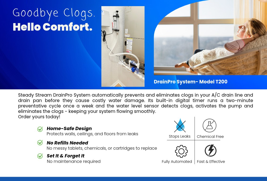 Prevent Clogs - HVAC technician at work