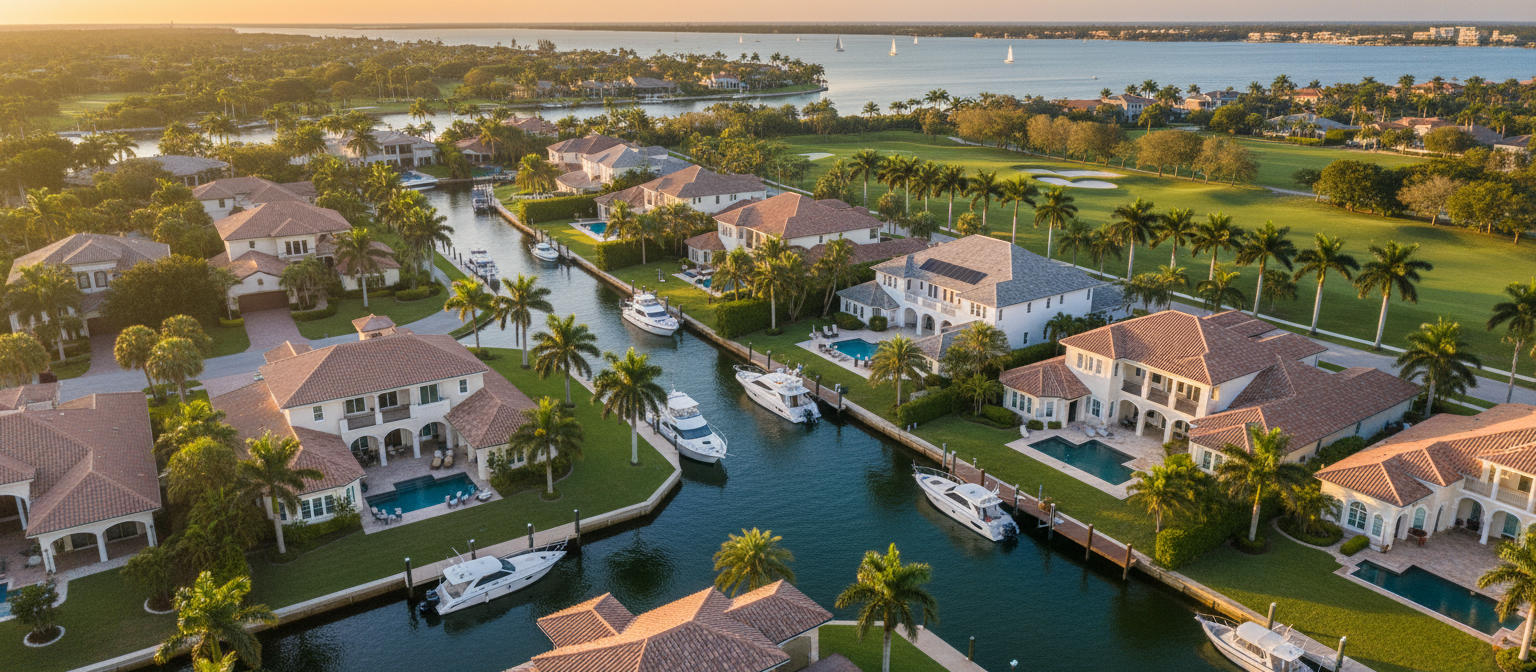 South Florida aerial view