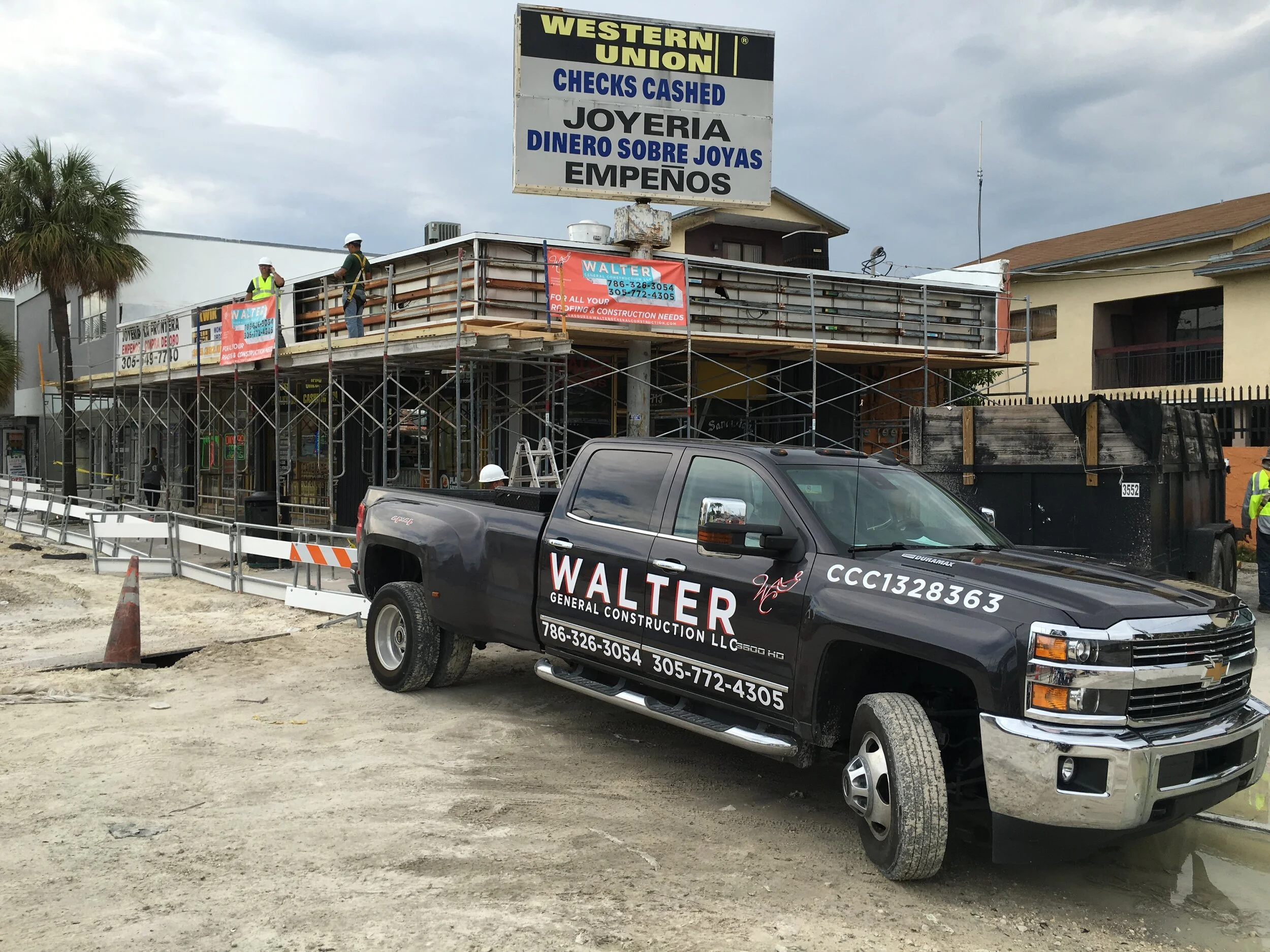 Walter General Construction roofing work