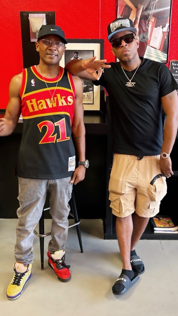 Malcom Watkins and Drumma Boy in studio