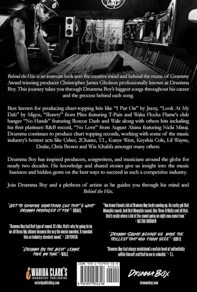 Behind The Hits by Drumma Boy Back Cover