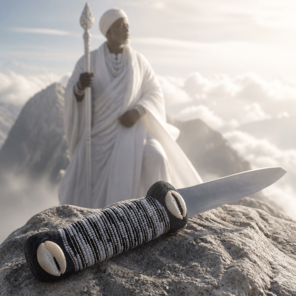 Pinaldo Cuchillo para Obatalá – Con Cuentas (Knife for Obatalá with Beads) - SanteriaGuide