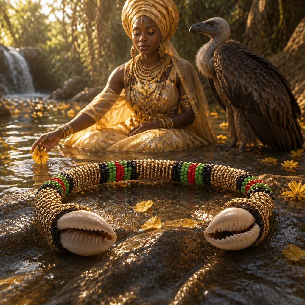 Pulsera de Oshun Ibu Kole – Conchas de Cauri