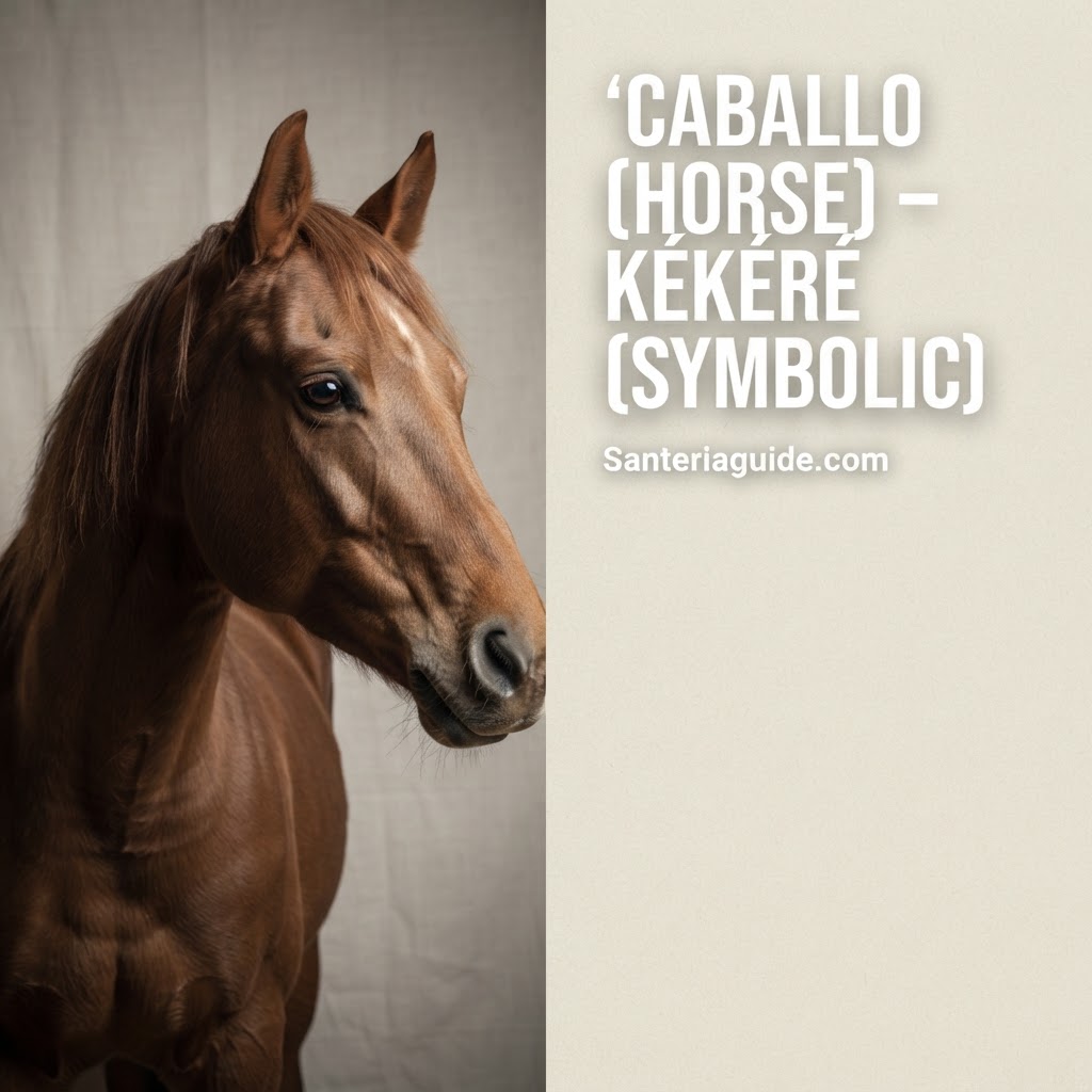 Caballo (Horse) – Kékéré (symbolic) — Santeriaguide.com